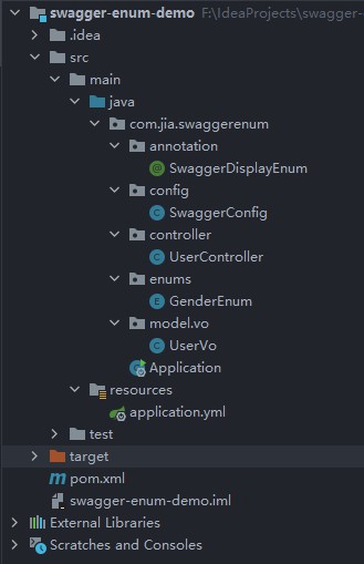 swagger-enum-demo-项目结构