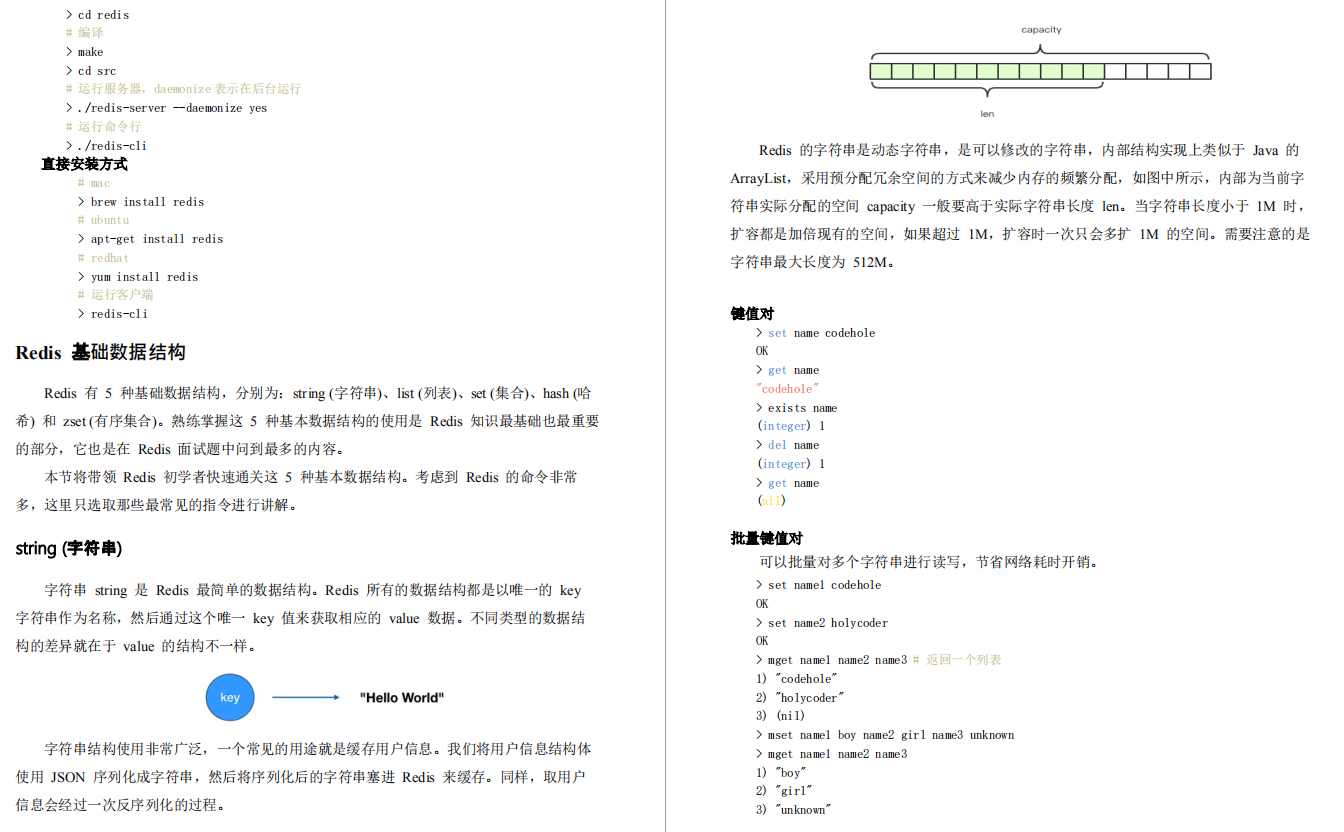 横空出世！培训机构不想让你找到的Redis笔记，实战和原理两开花