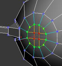 In 3ds Max while in Vertex mode turn on Soft Selection. Set Falloff at 4.0