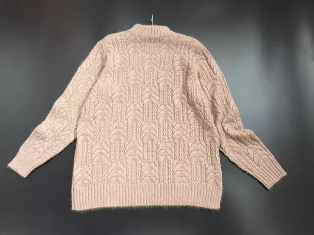 女士细线毛衣起多少针_女士羊绒套衫编织图解,漂亮!