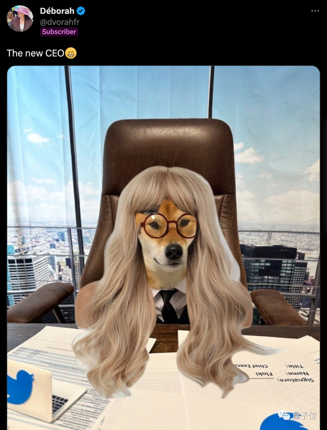 马斯克不当推特ceo了女性继任者六周内上任网友疯狂p图嘲讽不是女版的