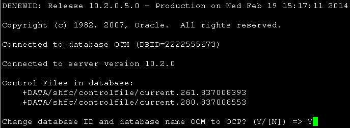 Oracle数据库如何修改db_name和dbid