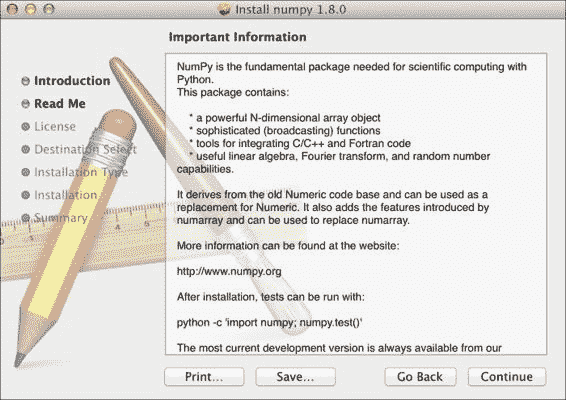 Installing NumPy, Matplotlib, and SciPy on Mac OS X