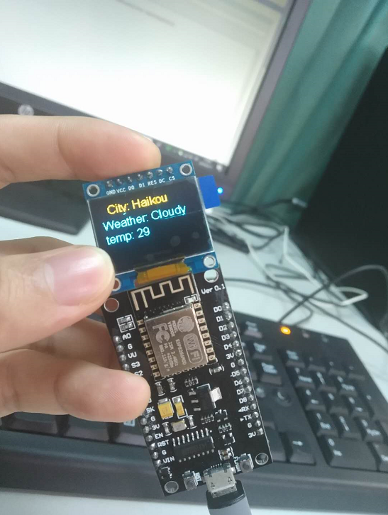 esp8266 lcd 天气_ESP8266 显示实时天气信息