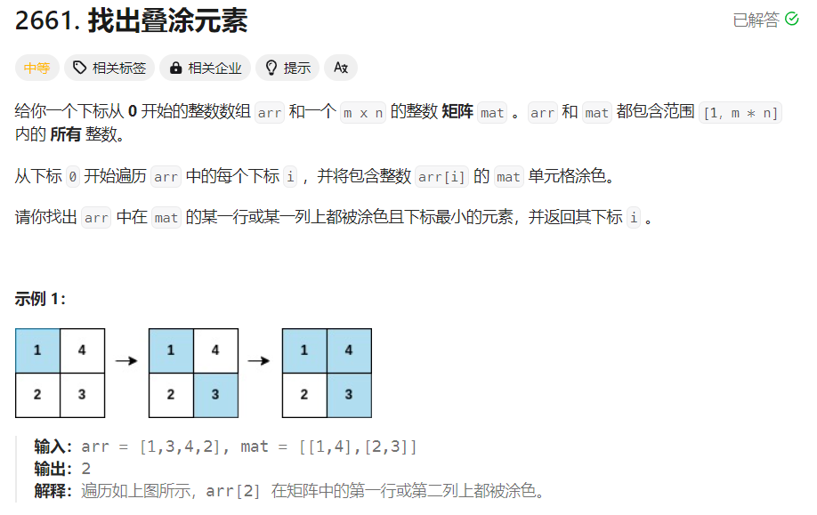 【每日一题】找出叠涂元素