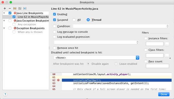 java 安卓调试,Android Studio（二十一）：调试你的应用