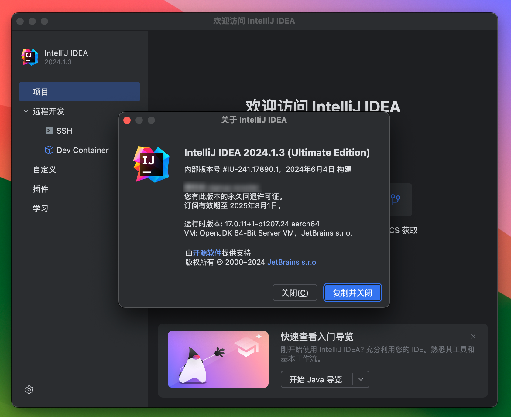 Intellij IDEA for Mac v2024.1.3 Java语言开发集成环境 免激活下载-1