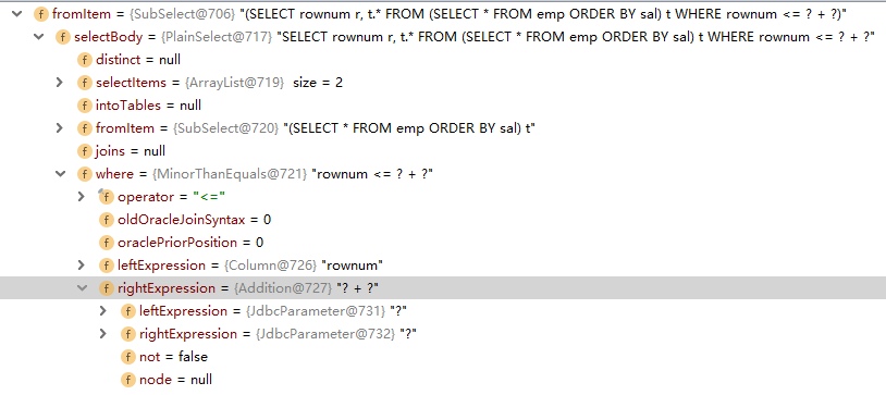 jsqlparser mysql_java sql解析器比较druid sql parser vs jsqlparser vs fdb-sql-parser