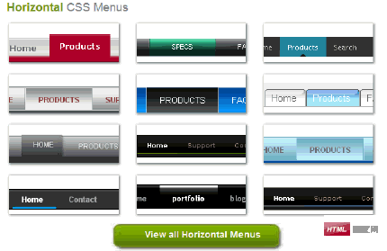 選擇菜單html9款css菜單生成器