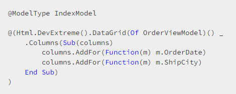 B/S-side Interface Control DevExtreme ASP.NET MVC Getting Started Guide ...