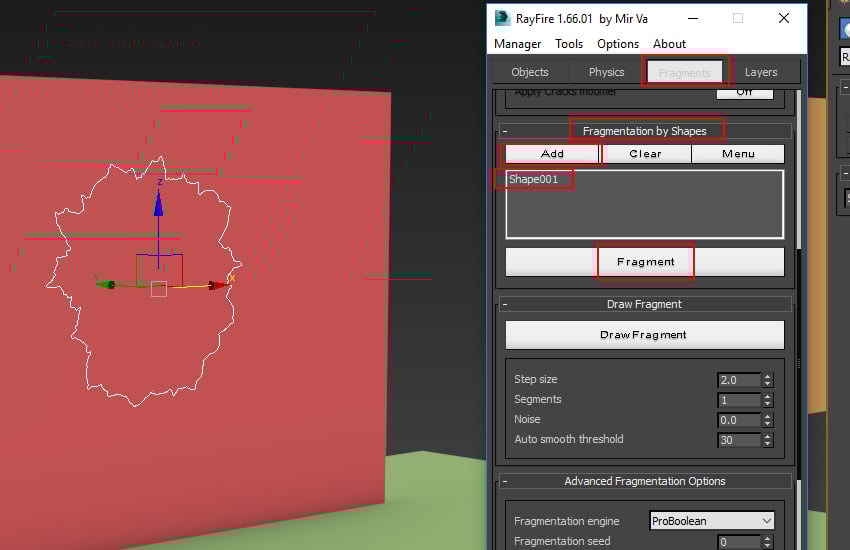 按形状划分的碎片