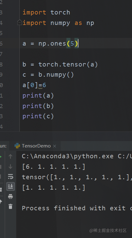 pytorch基础 tensor