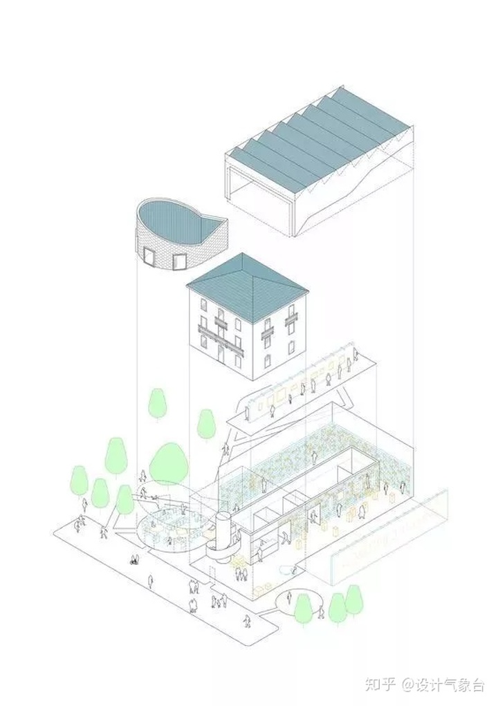 室内主题元素分析图当室内设计也玩起了轴测图