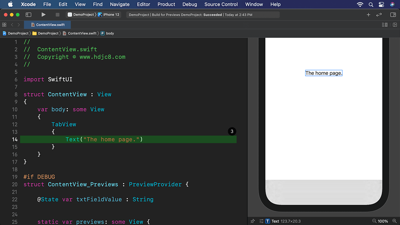 swiftui tabview tag