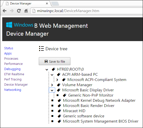 Raspberry Pi 2 Windows 10 Web Management