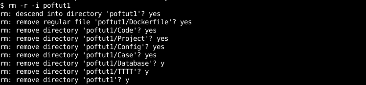 Confirm Before Deleting Directory