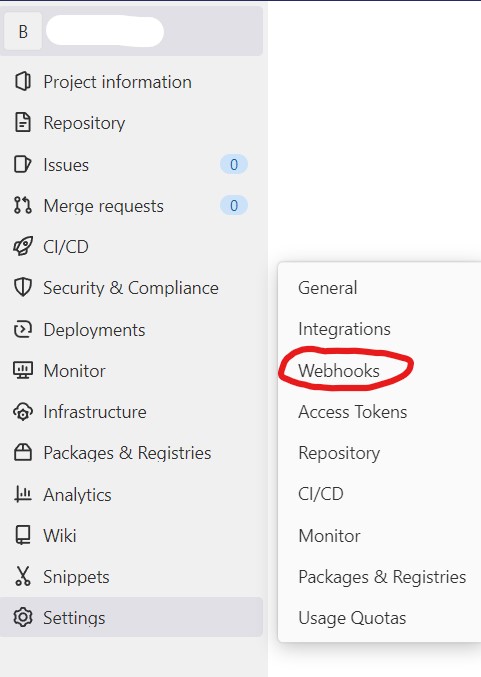 gitlab webhooks