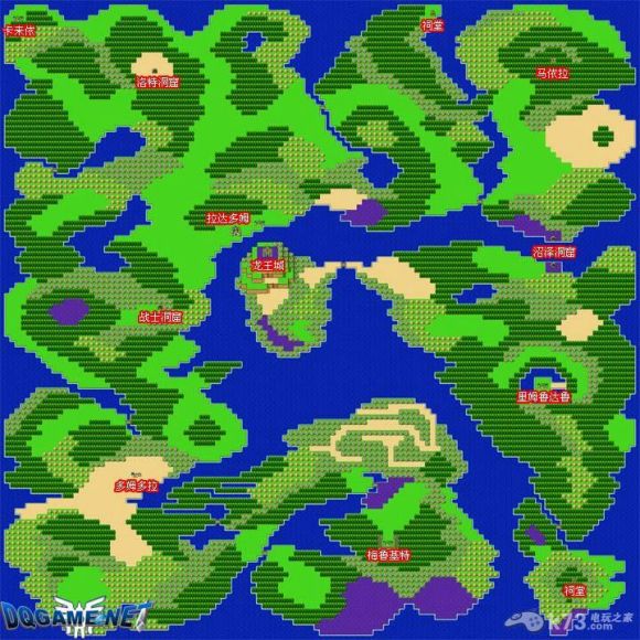 k73.com/3ds/8337.html勇者斗恶龙2迷宫及城镇地图预览:http://www.