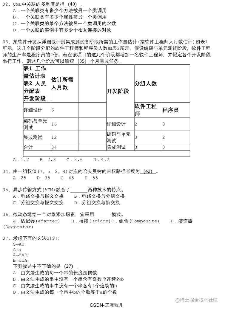 04中级软件设计师上午试题模拟+答案详解_4.jpg