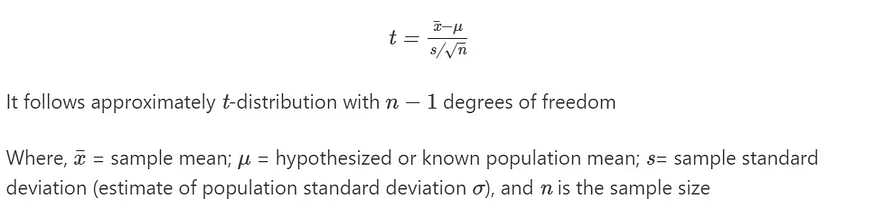 T 检验公式