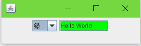 java文本框背景_用Java编写小程序（包含组合框下拉和文本框）变换背景颜色