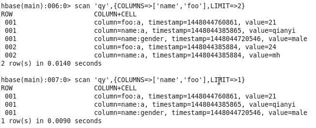 java hbase scan_hbase shell scan 模糊查询_陈增鹏的博客-csdn博客