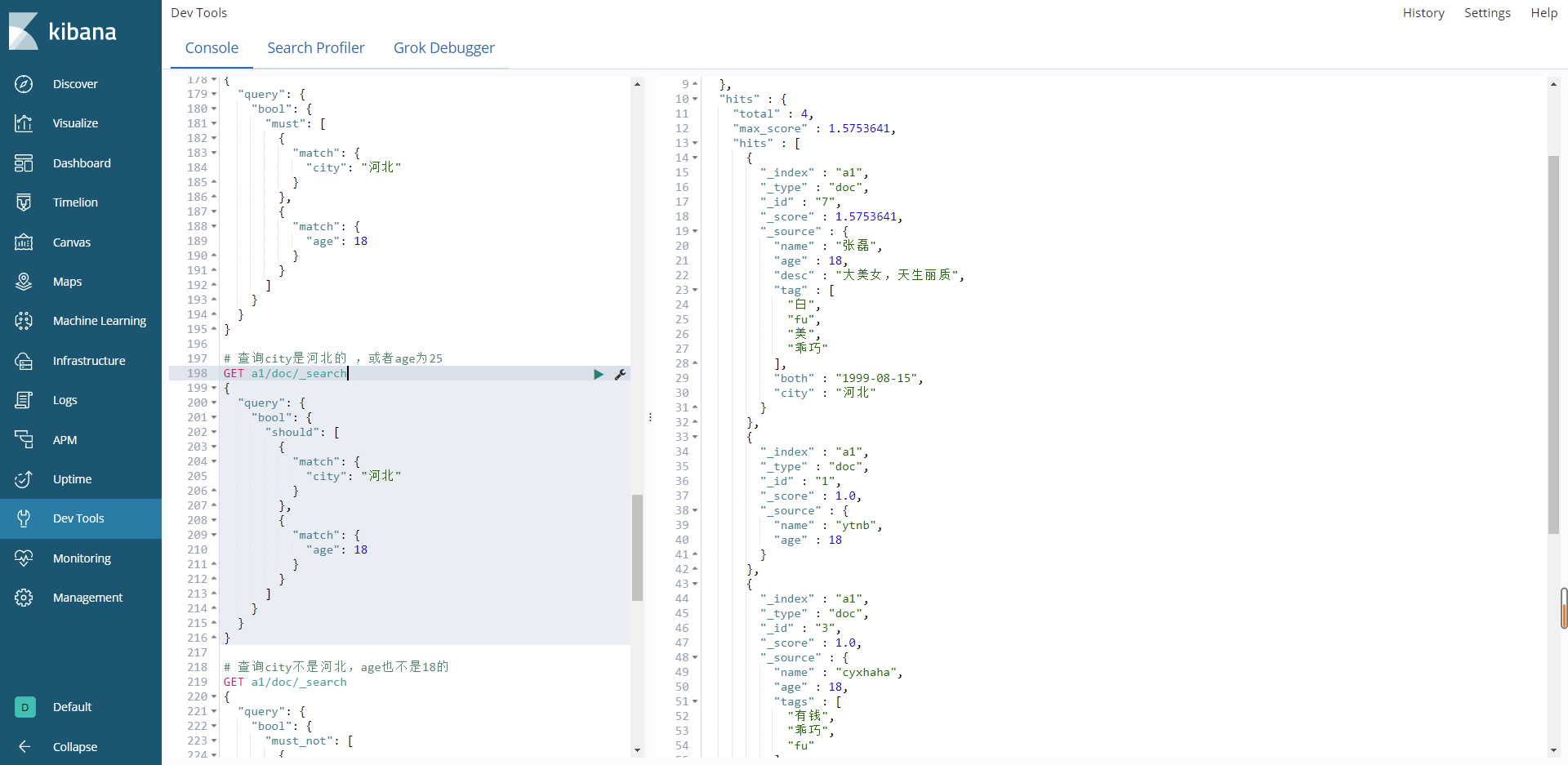 elasticsearch中查询进阶（分页，布尔，高亮，聚合），mapping，settings，ignore_above等设置_es