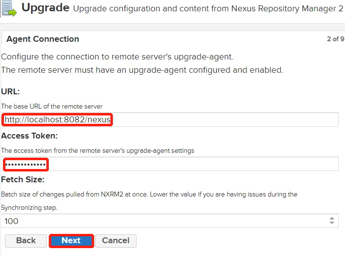 Nexus エージェント接続