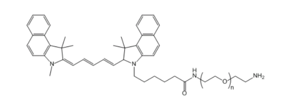 Cy5.5-PEG-NH2/SH/COOH/MAL，NH2-PEG-Cy5.5；CY5.5-聚乙二醇-氨基文章介绍