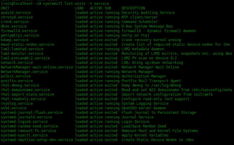 Use Systemctl command to manage system services Use Systemctl command to manage system services