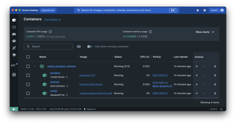 写点东西《使用 Docker 构建本地开发环境：运行带有 PostgreSQL 和 Minio S3 的 Next.js 全栈应用程序》