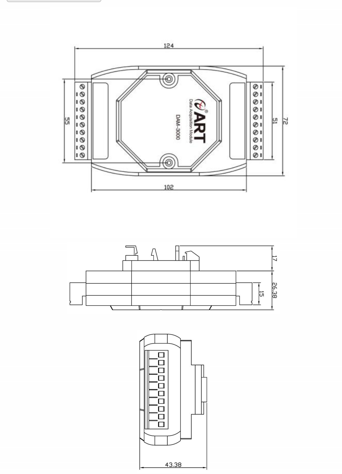 DAM-3064  4路模拟量输出、4路数字量输入_AIDO_02