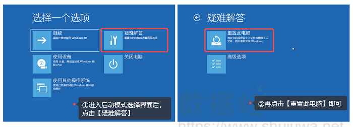 启动模式重置电脑