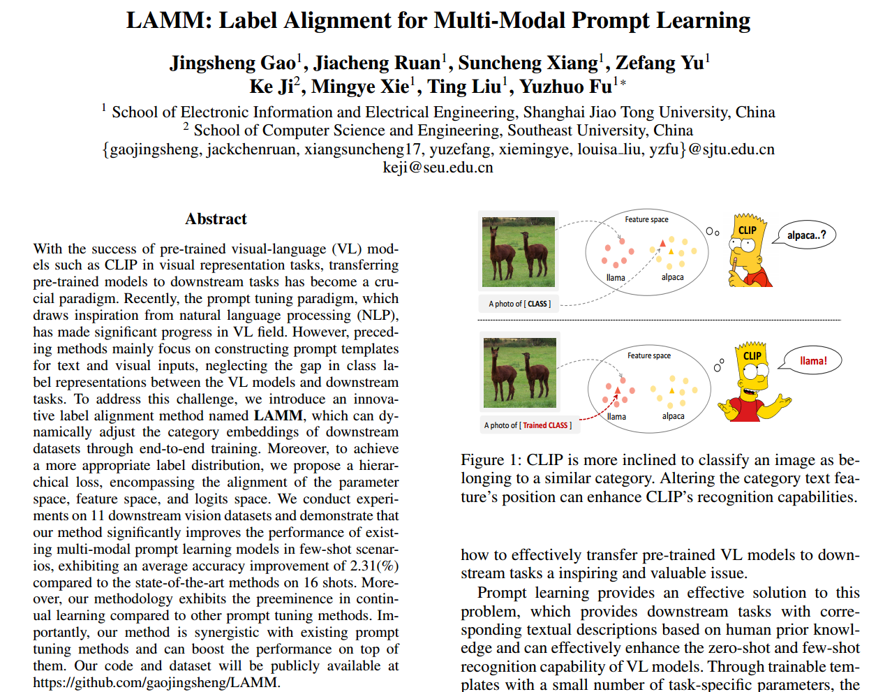 LAMM: Label Alignment for Multi-Modal Prompt Learning