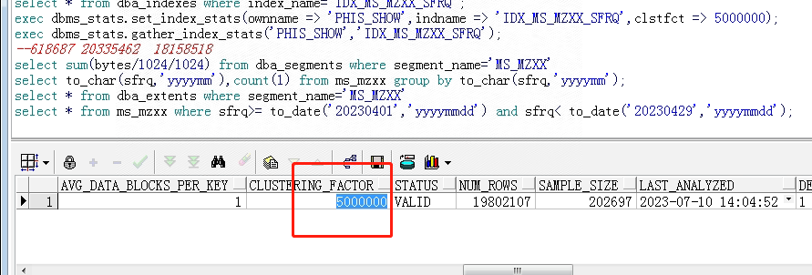 索引聚簇因子clustering_factor太大导致不走索引