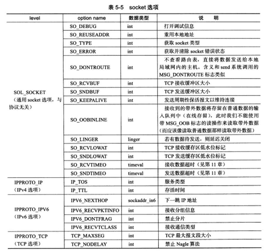 socket选项_setsockopt errnoCSDN博客