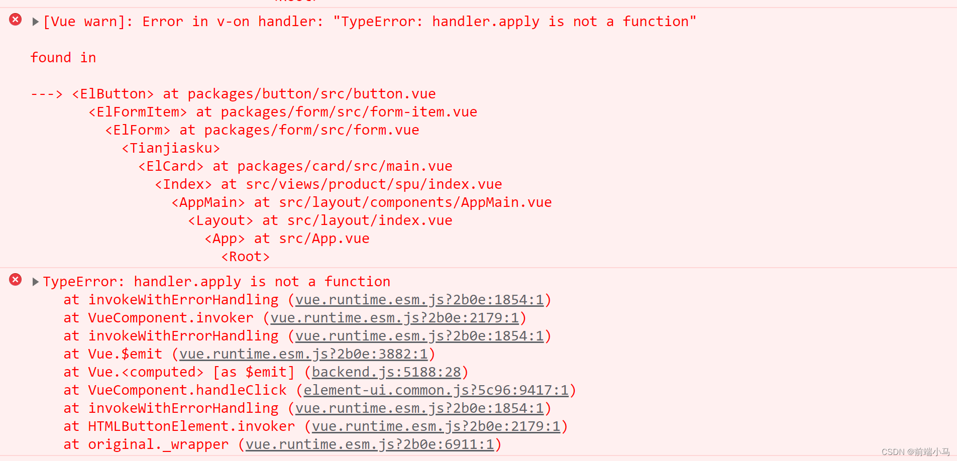 TypeError handler.apply is not a function 解决方法CSDN博客