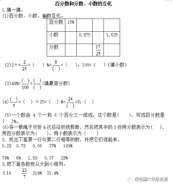 C语言判断一个分数是不是最简分数 西师大版六年级数学下册1 3百分数和分数 小数的互化微课视频辅导 练习 住不起了的博客 程序员宅基地