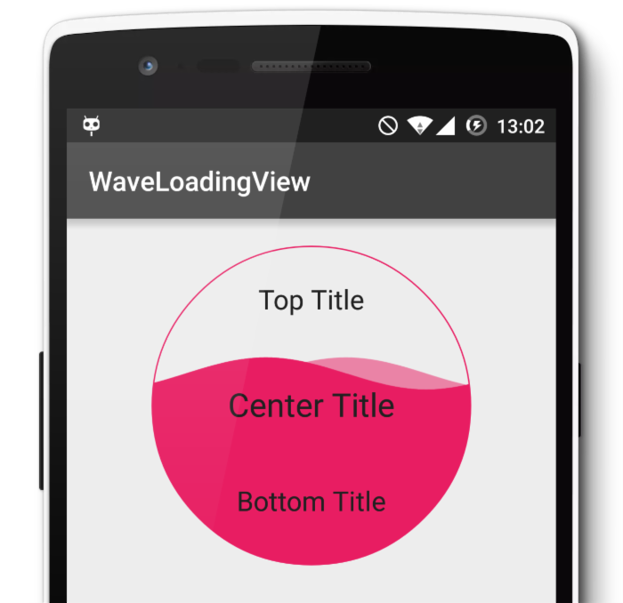 WaveLoadingView - 一个Android库帮你轻松实现波浪式加载