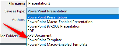 Save as powerpoint template