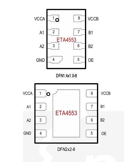 钰泰ETA4553电压电平转换器IC