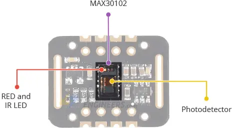 max30102 模块硬件概述 IC 和 LED