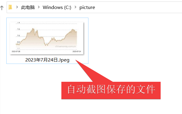 自动完成网页局部区域截图的方法