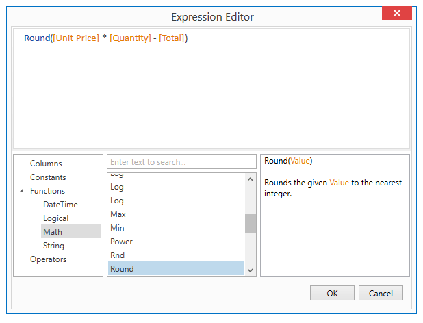 DevExpress WPF - 表达式 & 表达式编辑器
