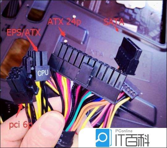 我们首先看看电源带着的电源接口有atx 24-pin,esp/atx 12v 8p,pci 6p