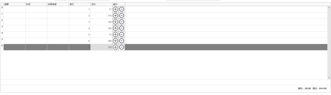 C# WPF GridControl数据汇总