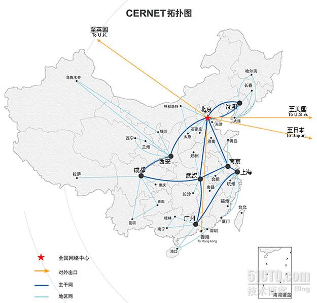 CERNET拓扑