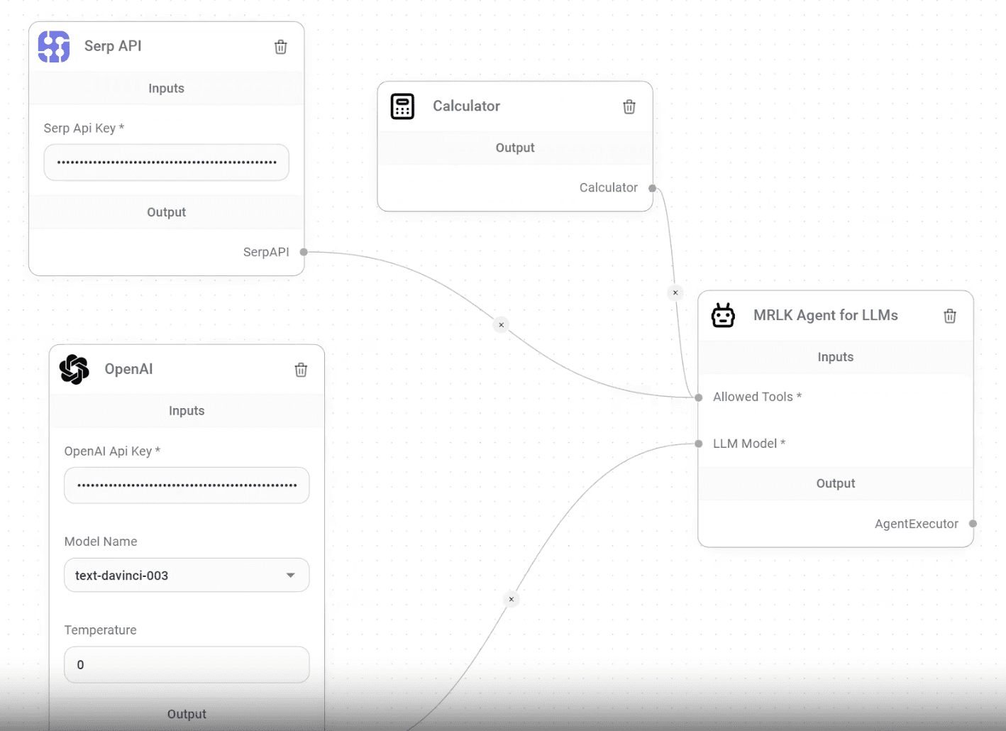 A drag-and-drop UI for building LLM flows: Flowise AI