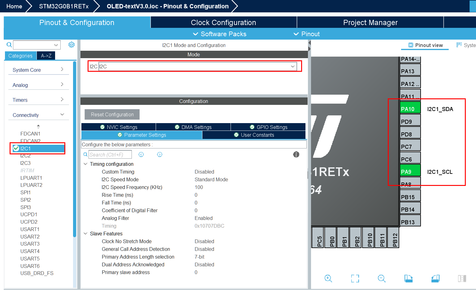 【STM32+HAL库】---- 硬件IIC驱动0.96OLED