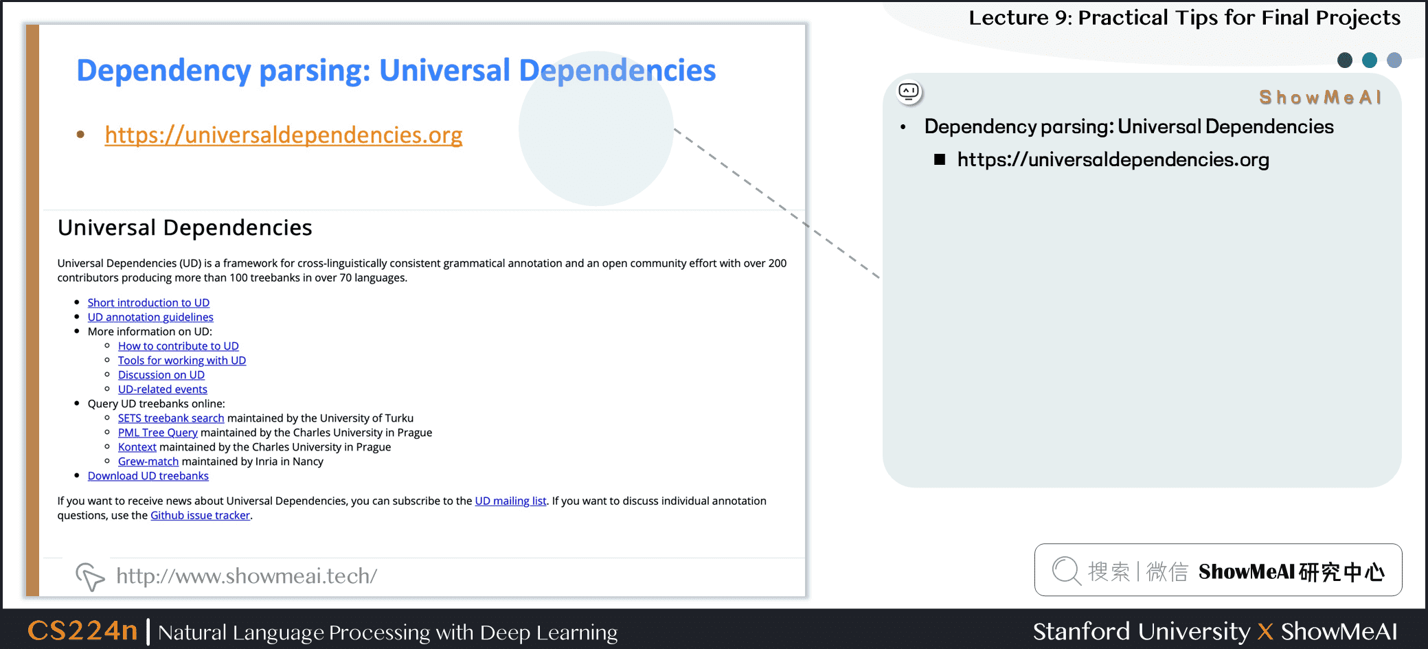 Dependency parsing: Universal Dependencies